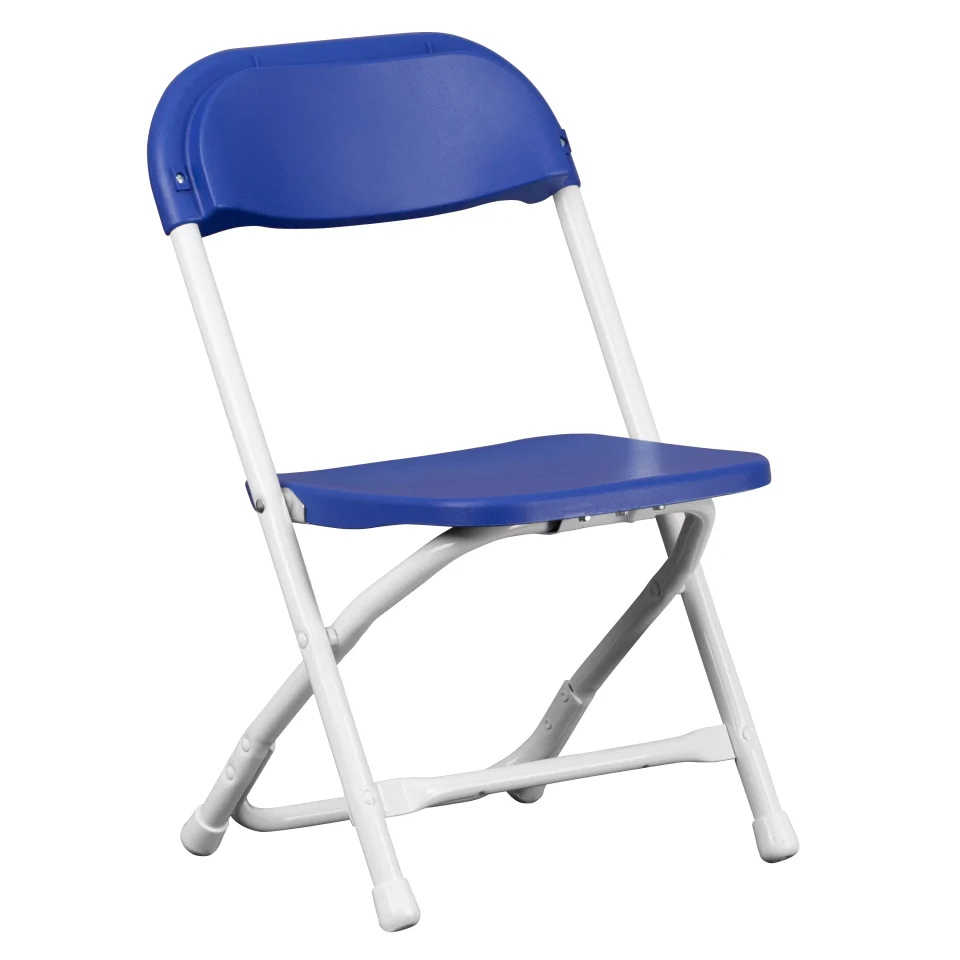 Pure Essential Flash Furniture Timmy Kids Blue Plastic Folding Chair
