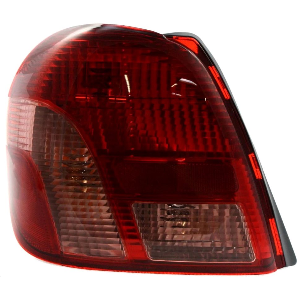 Cast Iron Clear Halogen Tail Light For 2000-2002 Toyota Echo Left Clear & Red Lens w/ Bulb(s)
