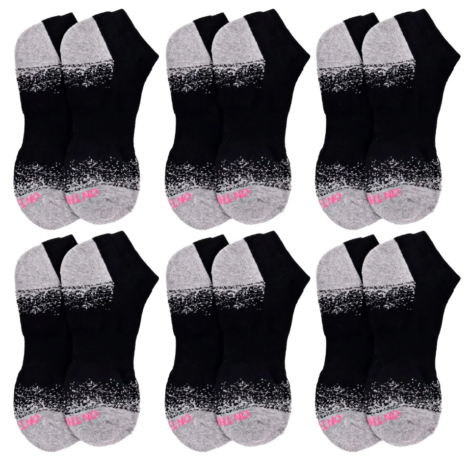 Value Easy-Clean On The Go Women's Classic Cushion Low Cut Socks