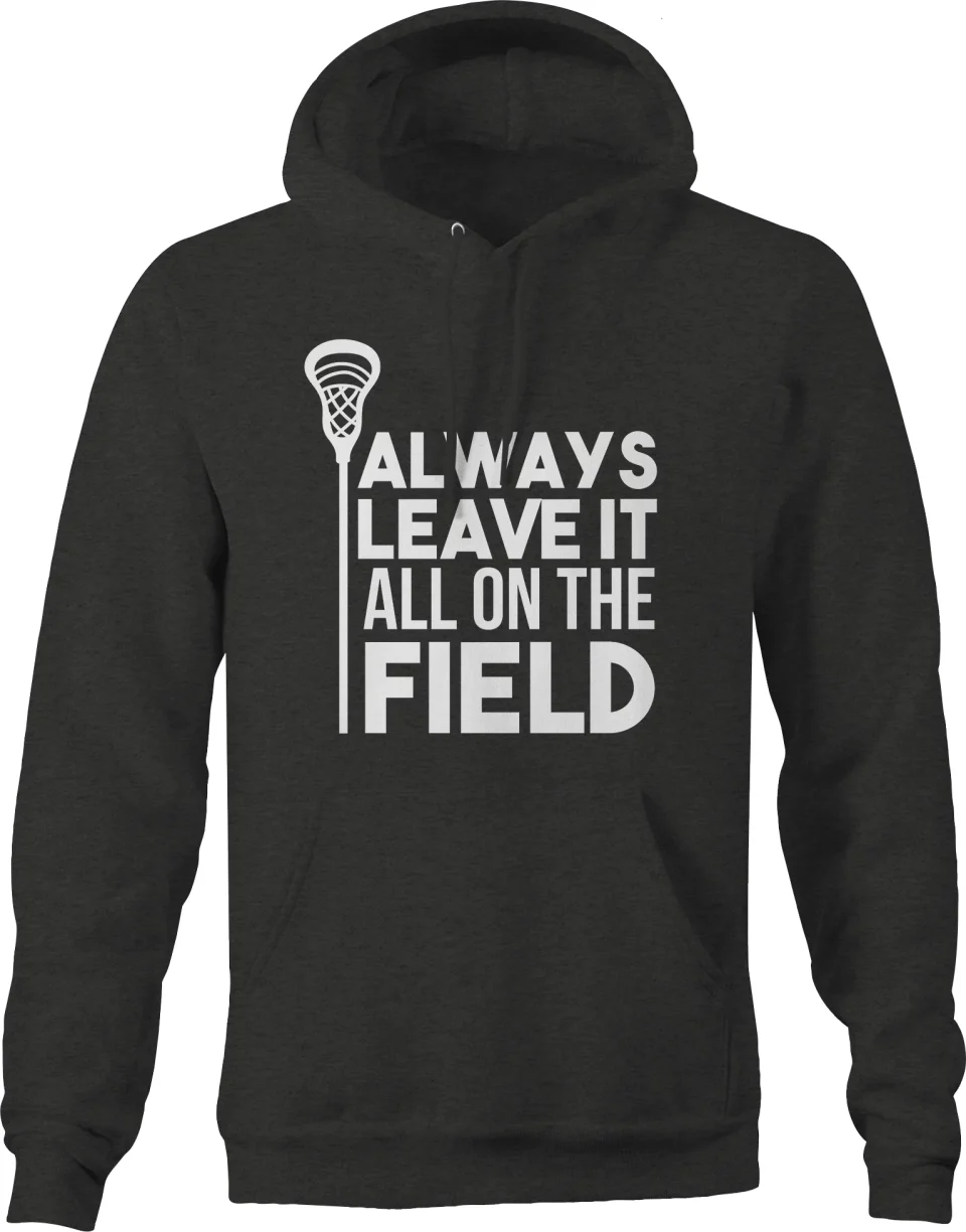 Supreme BPA-Free Always Leave It All On The Field Lacrosse Sweatshirt for Men Small Dark Gray