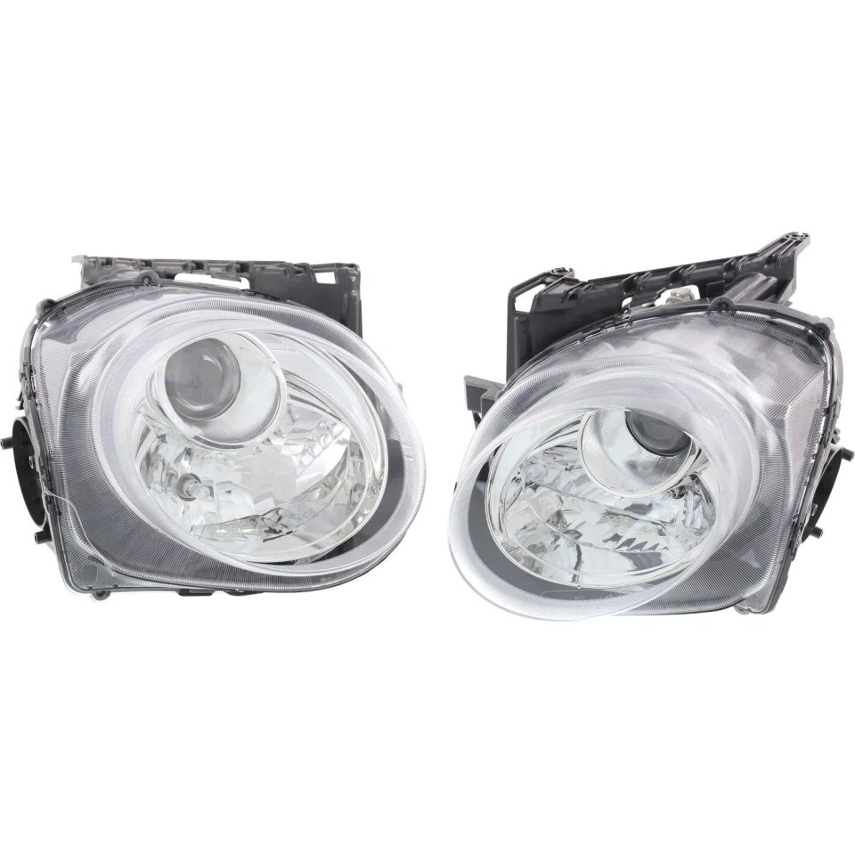 Cast Iron Thickened Headlight Set For 2015 2016 2017 Nissan Juke Left and Right With Bulb CAPA 2Pc
