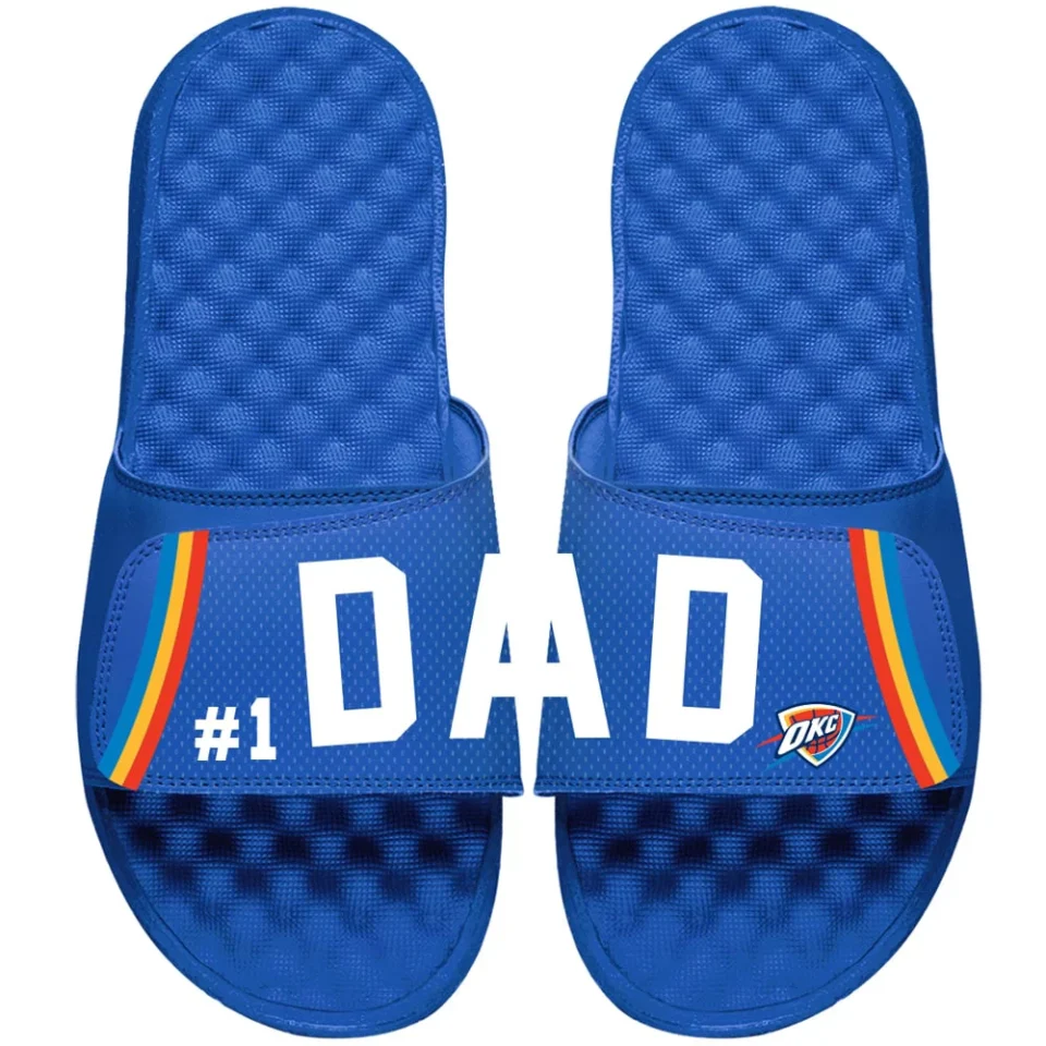 Cast Iron Oklahoma City Thunder ISlide Dad Slide Sandals - Royal