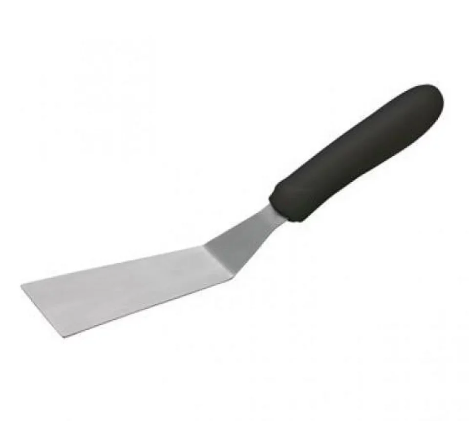 Wooden Grill Spatula, 5 1/2 X 2 1/2 Blade, Black PP Handle