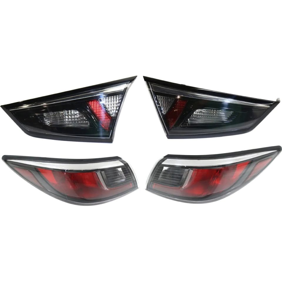 Leak-Proof Tail Lights For 16-20 Toyota Yaris 2016 iA L R Inner Outer Clear/Red/Smoked/LED