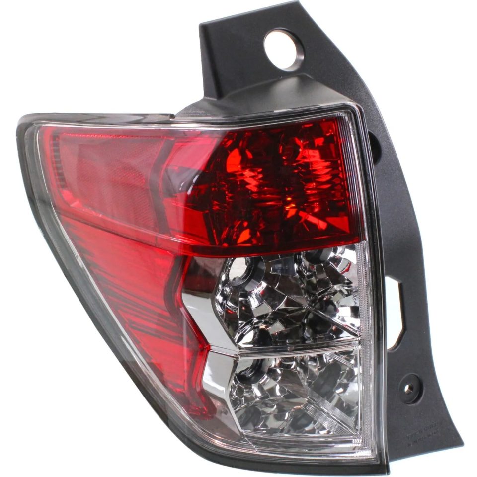 Prime Space-Saving Halogen Tail Light For 2009-2013 Subaru Forester Left Clear & Red Lens CAPA
