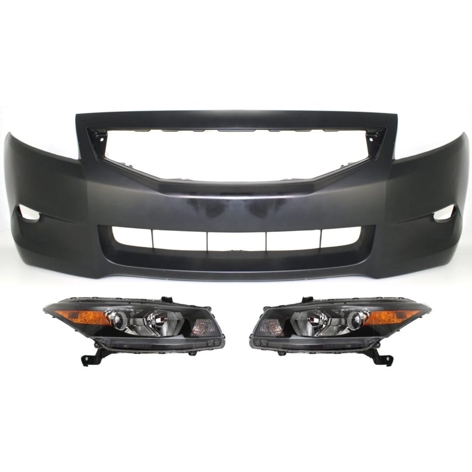 Supreme Home Headlight Kit For 2008-2010 Honda Accord Left and Right Side Halogen Set of 3