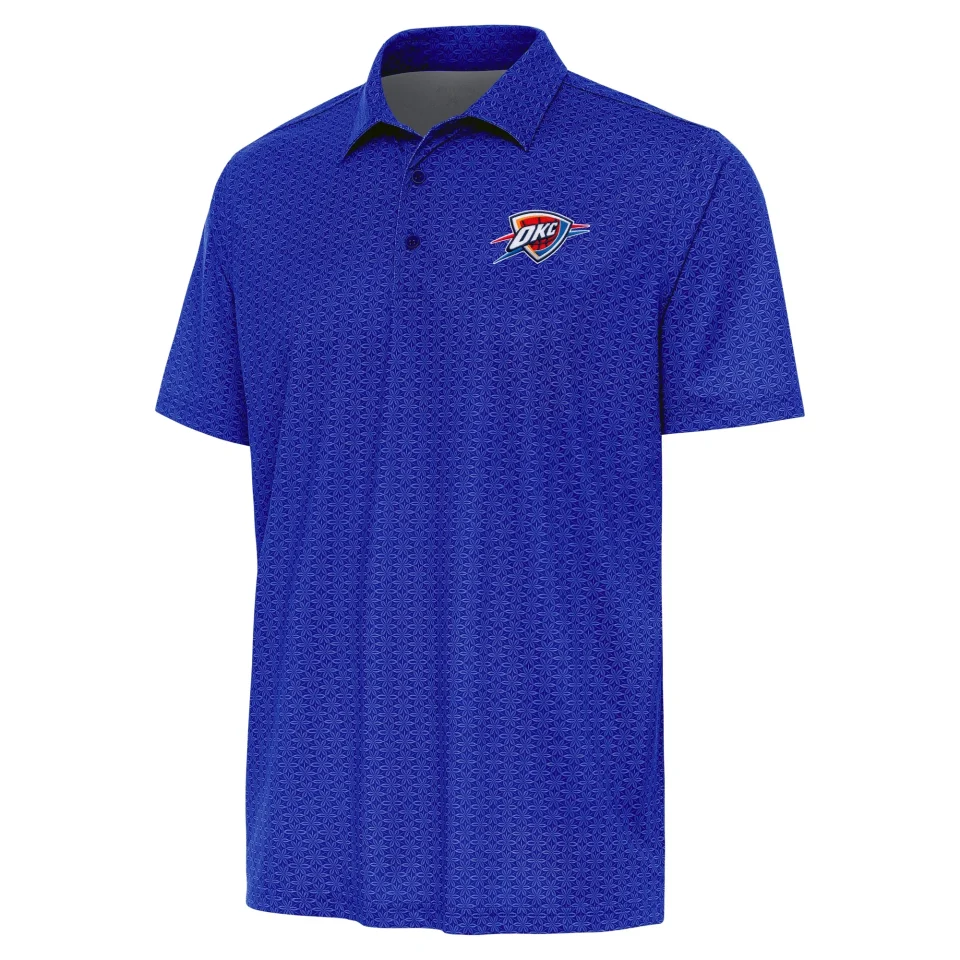 Gift-Ready Men's Antigua Royal Oklahoma City Thunder Relic Polo