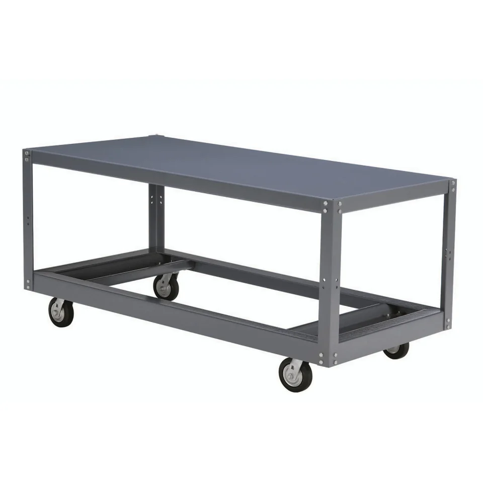 Kitchen Portable Steel Table, 1 Shelf, 1200 Lb. Capacity, Unassembled, 36L x 24W x 30H