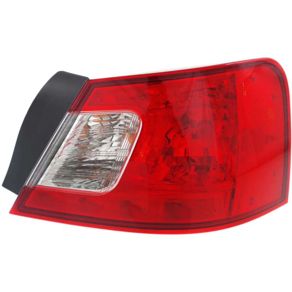 Natural Thickened Halogen Tail Light For 2008-2012 Mitsubishi Galant Right Clear/Red Lens w/ Bulbs
