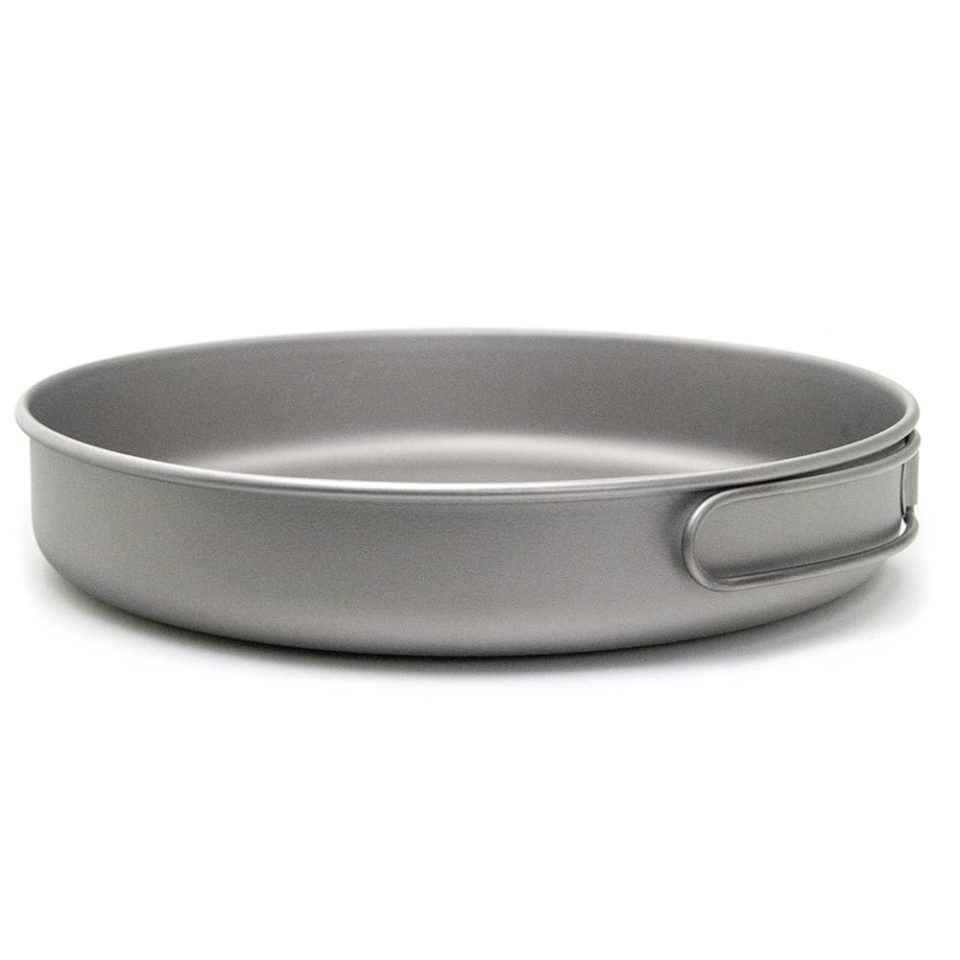 Essential Travel Abody Ultralight Titanium Frypan Outdoor Camping Hiking Picnic Cooking Frying Pan