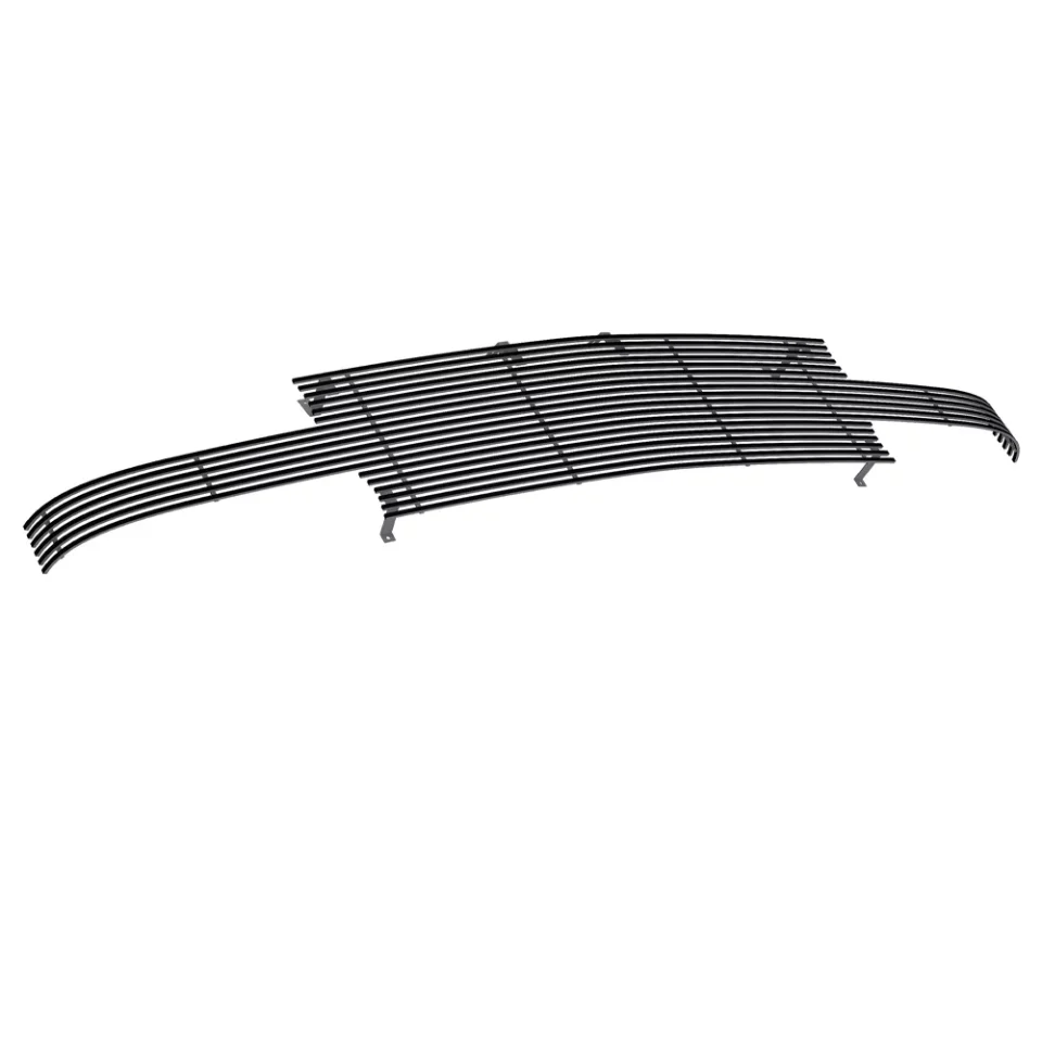 Dining Durable APS Compatible with Chevy Silverado 1500 1999-2002 & 00-06 Suburban Tahoe Full Face Main Upper Stainless Steel Black Billet Grille Grill Insert C85025H