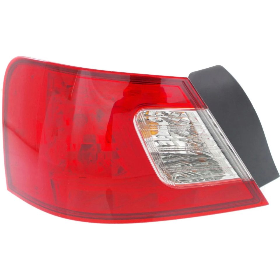 Natural Halogen Tail Light For 2008-2012 Mitsubishi Galant Left Clear/Red Lens w/ Bulbs