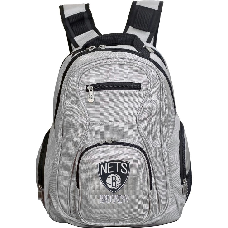 Lightweight MOJO Gray Brooklyn Nets Backpack Laptop