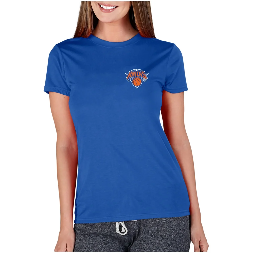 Ultimate Portable Women's Concepts Sport Blue New York Knicks Marathon Knit T-Shirt
